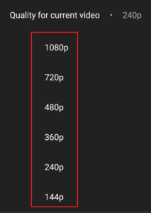  youtube video quality settings