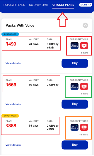 jio recharge plan 2022 list with hotstar 
